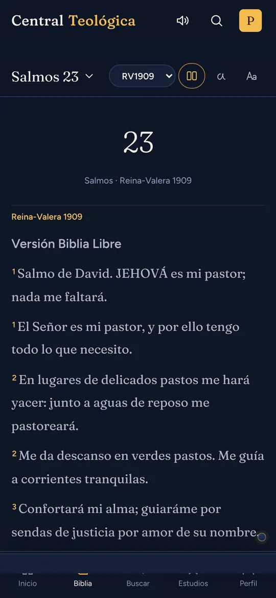 Comparar versiones de la Biblia